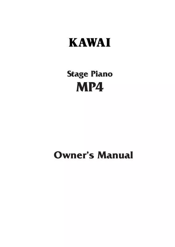 Mode d'emploi KAWAI MP4