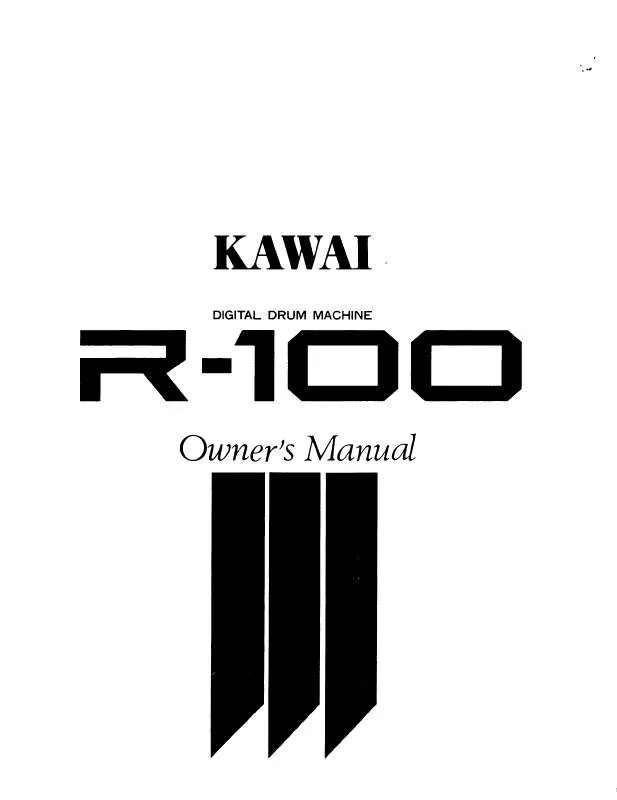 Mode d'emploi KAWAI R-100