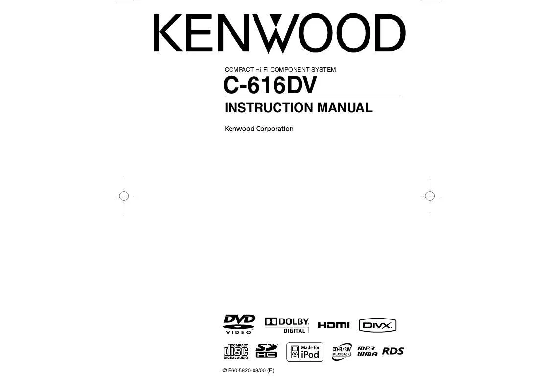 Mode d'emploi KENWOOD C-616DV