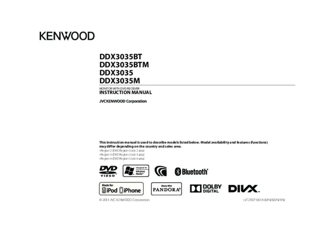 Mode d'emploi KENWOOD DDX3035