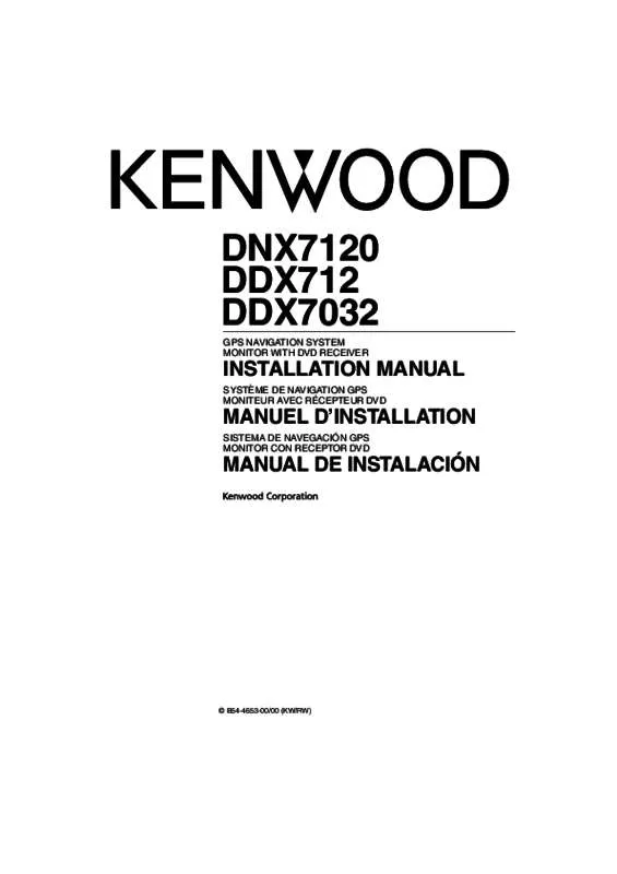 Mode d'emploi KENWOOD DDX7032