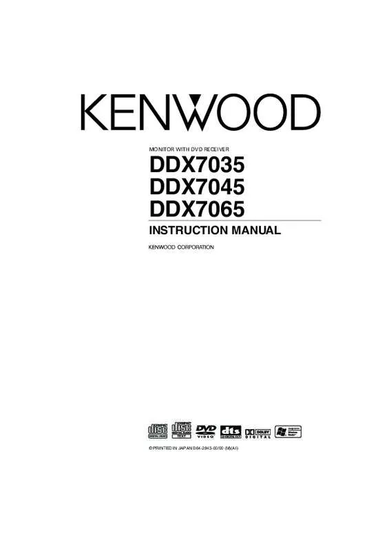 Mode d'emploi KENWOOD DDX7035