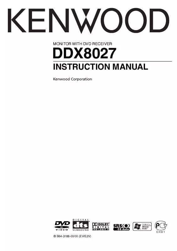 Mode d'emploi KENWOOD DDX8027