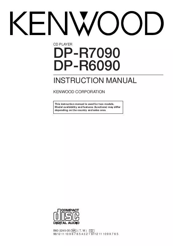 Mode d'emploi KENWOOD DP-R6090