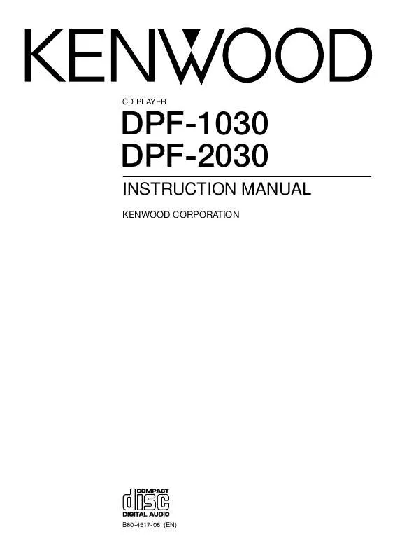 Mode d'emploi KENWOOD DPF-1030