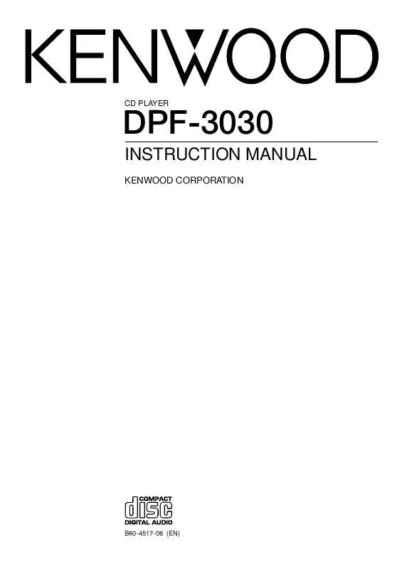 Mode d'emploi KENWOOD DPF-3030