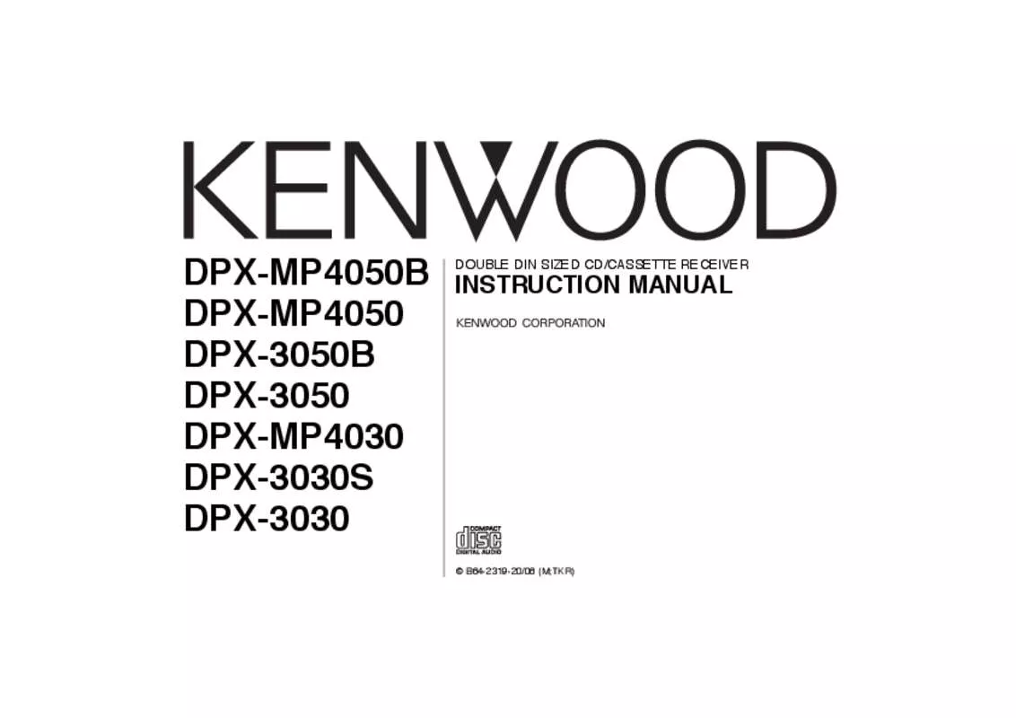 Mode d'emploi KENWOOD DPX-3050