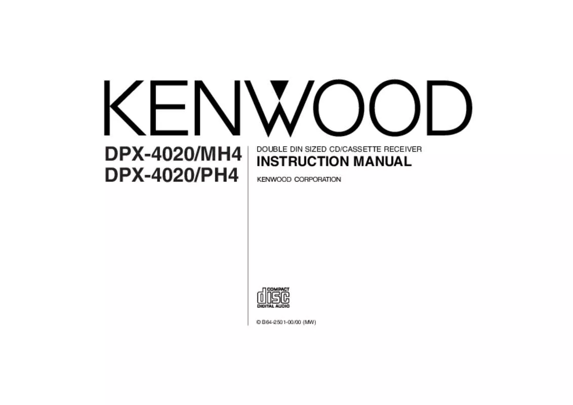 Mode d'emploi KENWOOD DPX-4020MH4