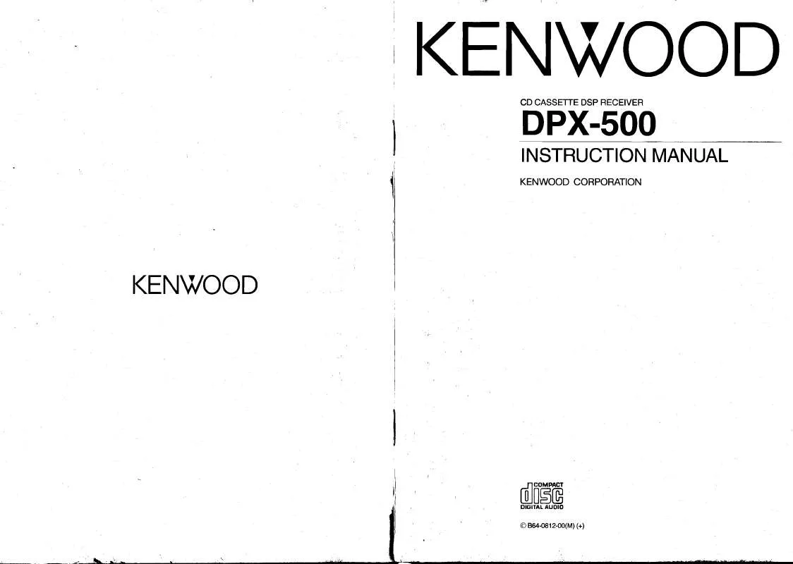 Mode d'emploi KENWOOD DPX-500