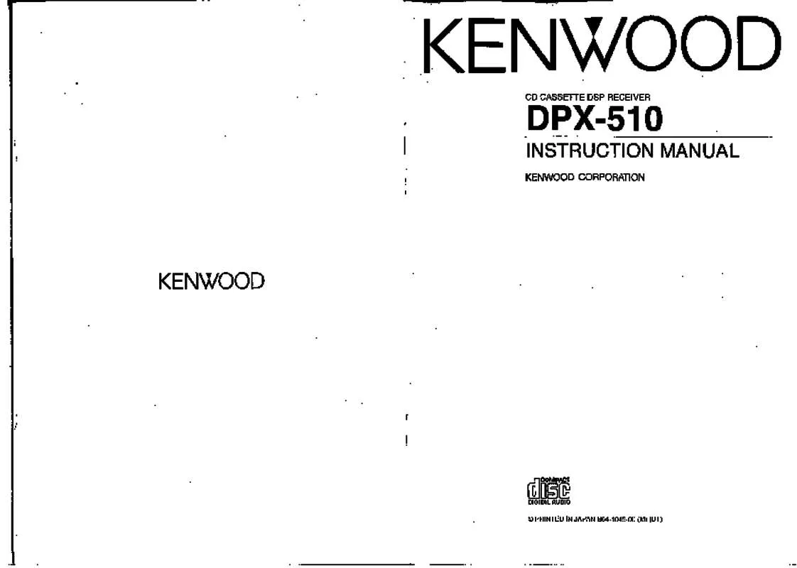 Mode d'emploi KENWOOD DPX-510