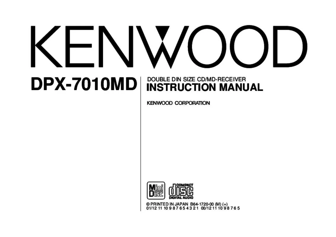Mode d'emploi KENWOOD DPX-7010MD