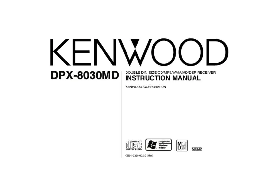 Mode d'emploi KENWOOD DPX-8030MD