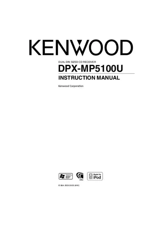 Mode d'emploi KENWOOD DPX-MP5100U
