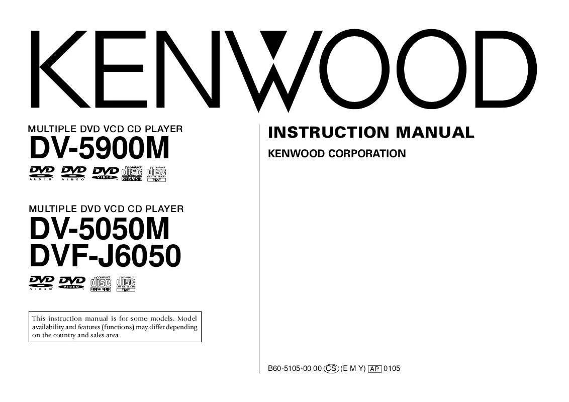 Mode d'emploi KENWOOD DV-5050M