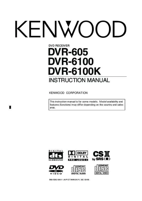 Mode d'emploi KENWOOD DVR-6100K