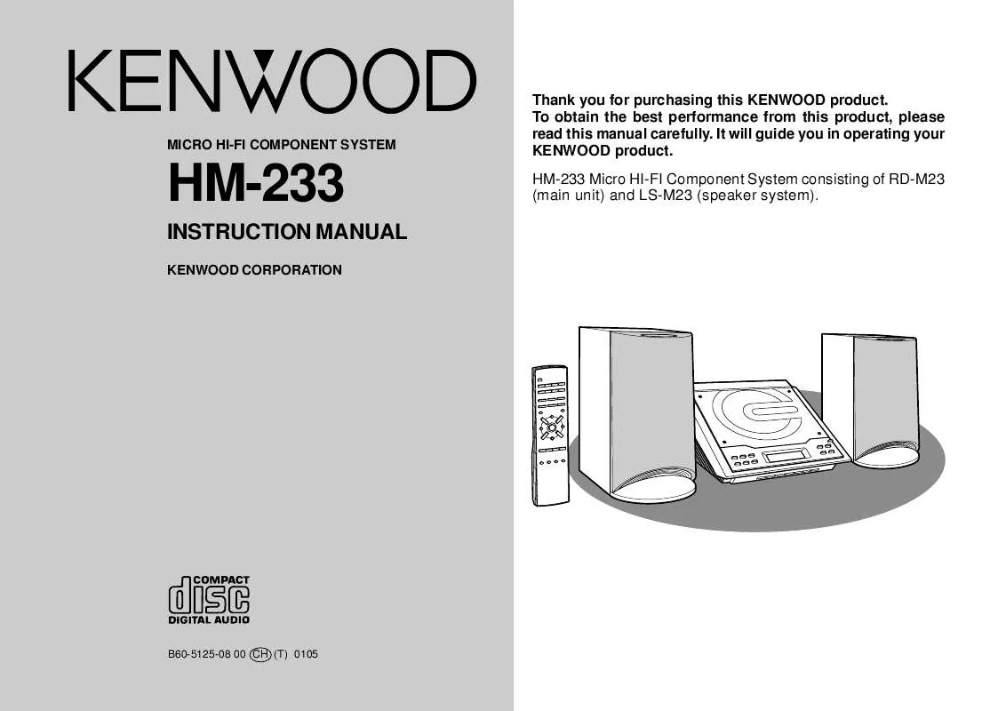 Mode d'emploi KENWOOD HM-233