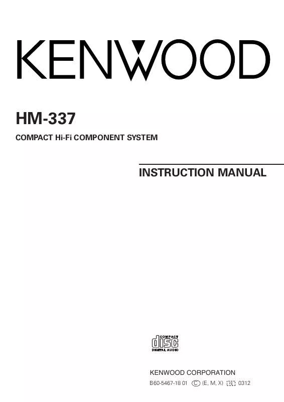 Mode d'emploi KENWOOD HM-337