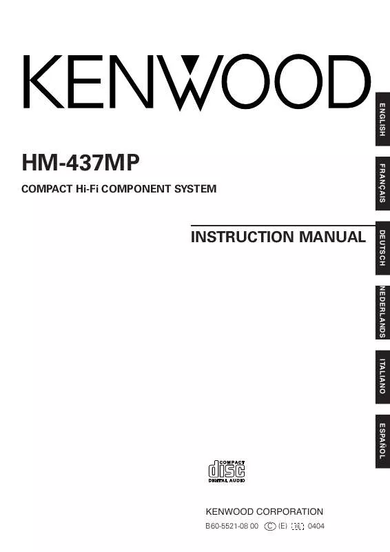 Mode d'emploi KENWOOD HM-437MP