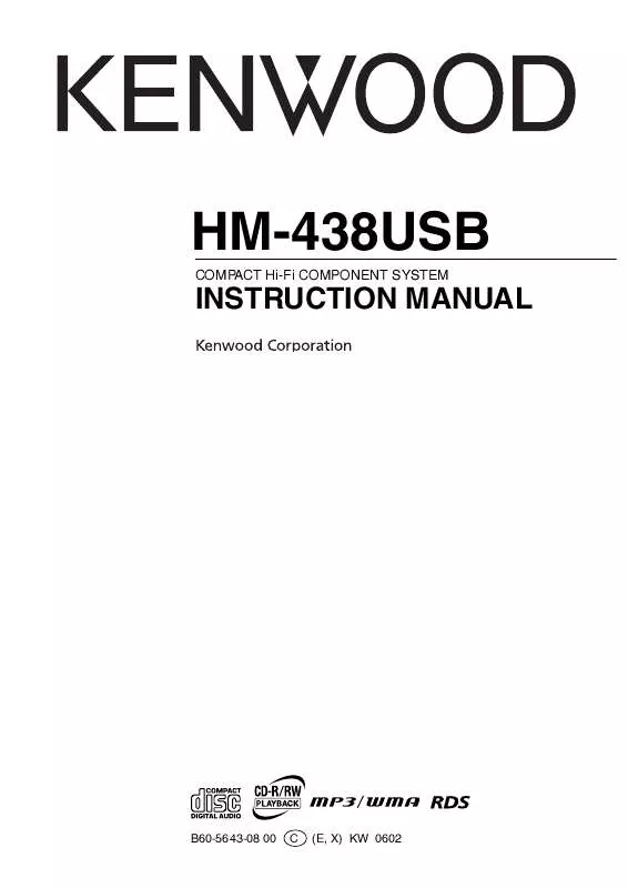 Mode d'emploi KENWOOD HM-438USB