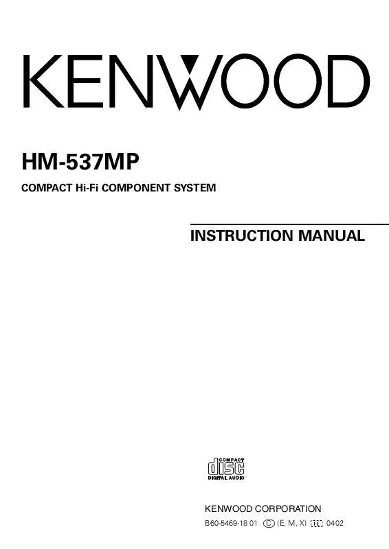 Mode d'emploi KENWOOD HM-537MP