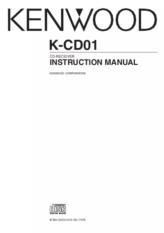 Mode d'emploi KENWOOD K-CD01