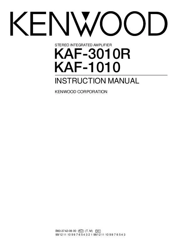 Mode d'emploi KENWOOD KAF-1010
