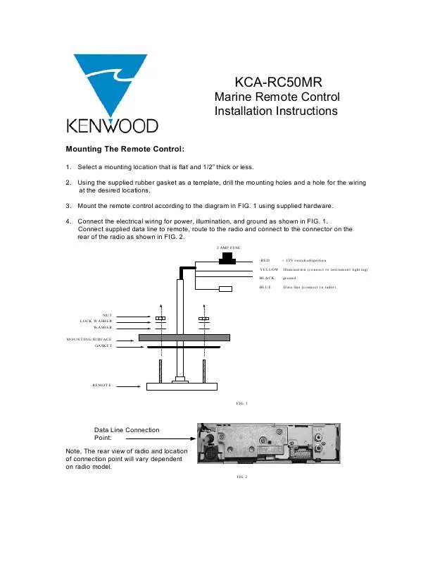 Mode d'emploi KENWOOD KCA-RC50MR