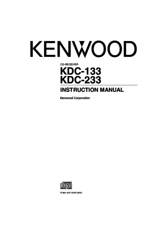 Mode d'emploi KENWOOD KDC-133