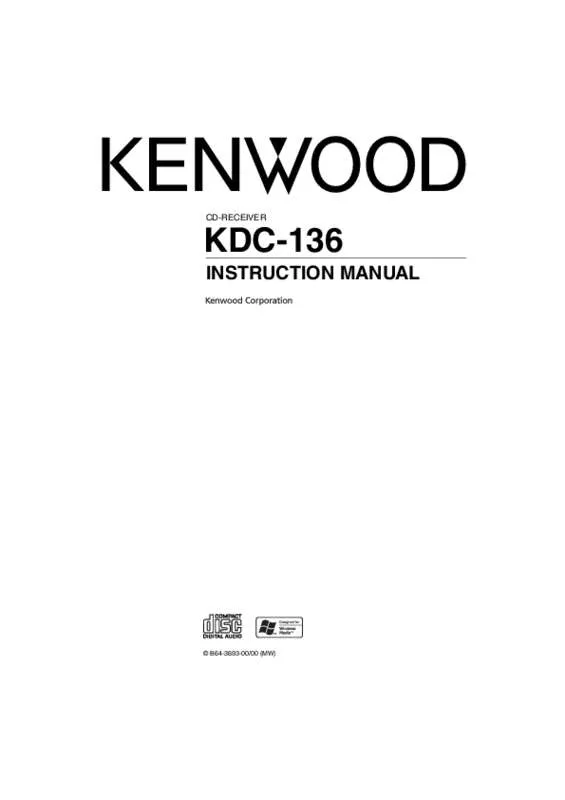 Mode d'emploi KENWOOD KDC-136