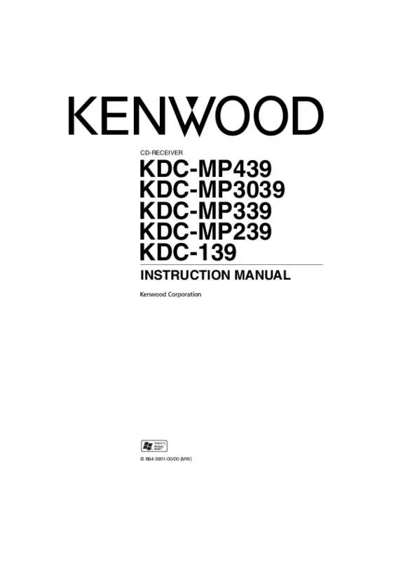 Mode d'emploi KENWOOD KDC-139