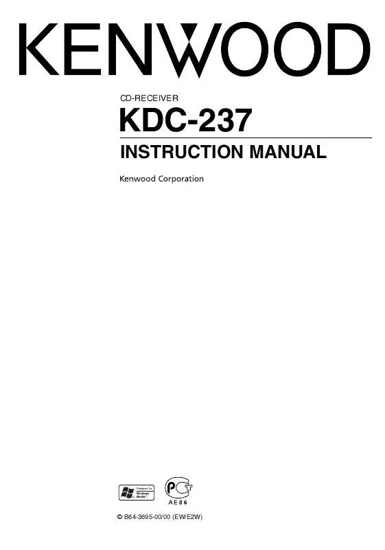 Mode d'emploi KENWOOD KDC-237SSG
