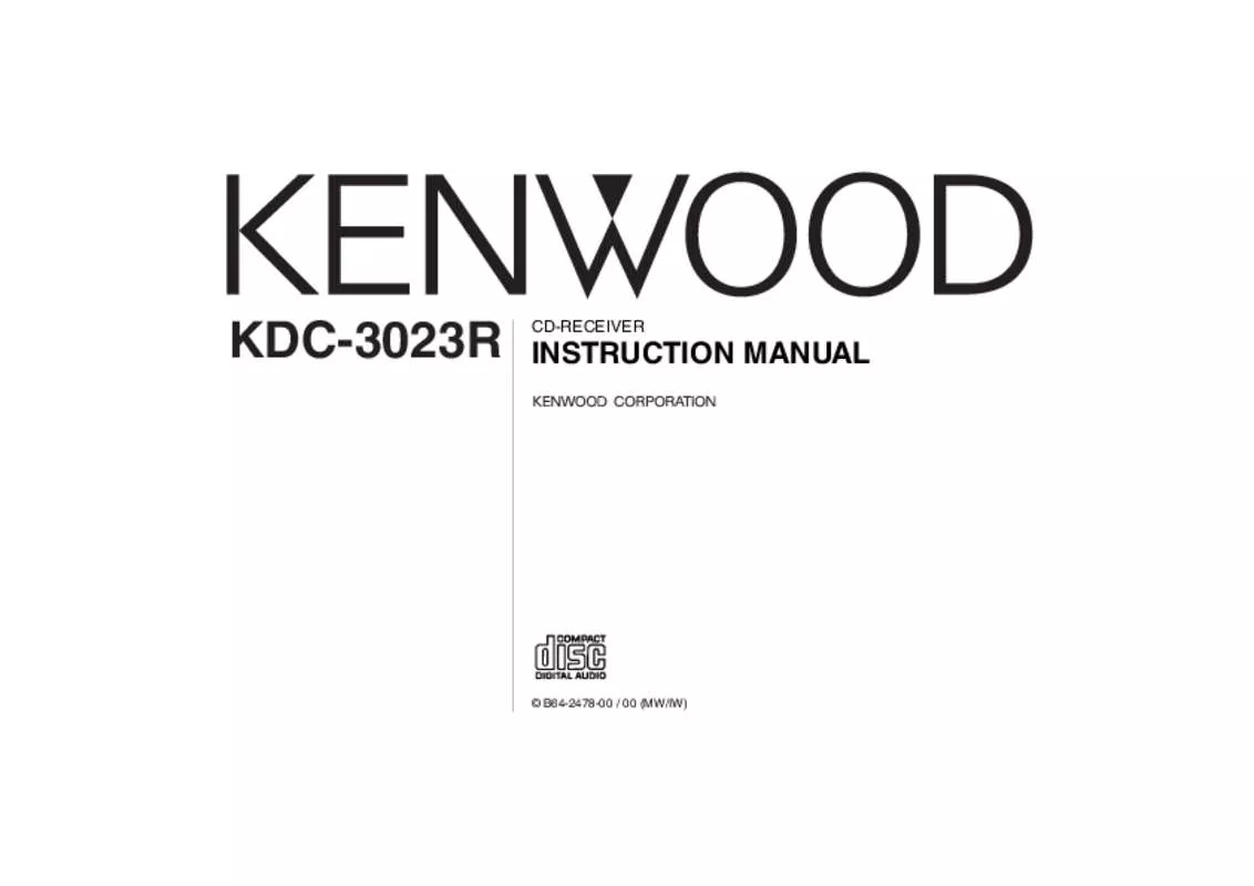 Mode d'emploi KENWOOD KDC-3023R