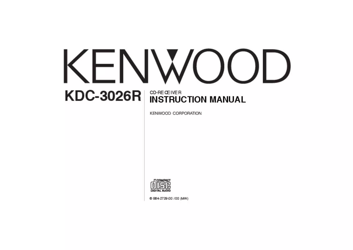 Mode d'emploi KENWOOD KDC-3026R