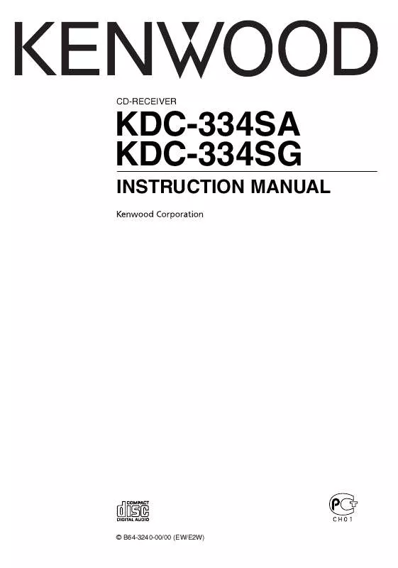 Mode d'emploi KENWOOD KDC-334SG
