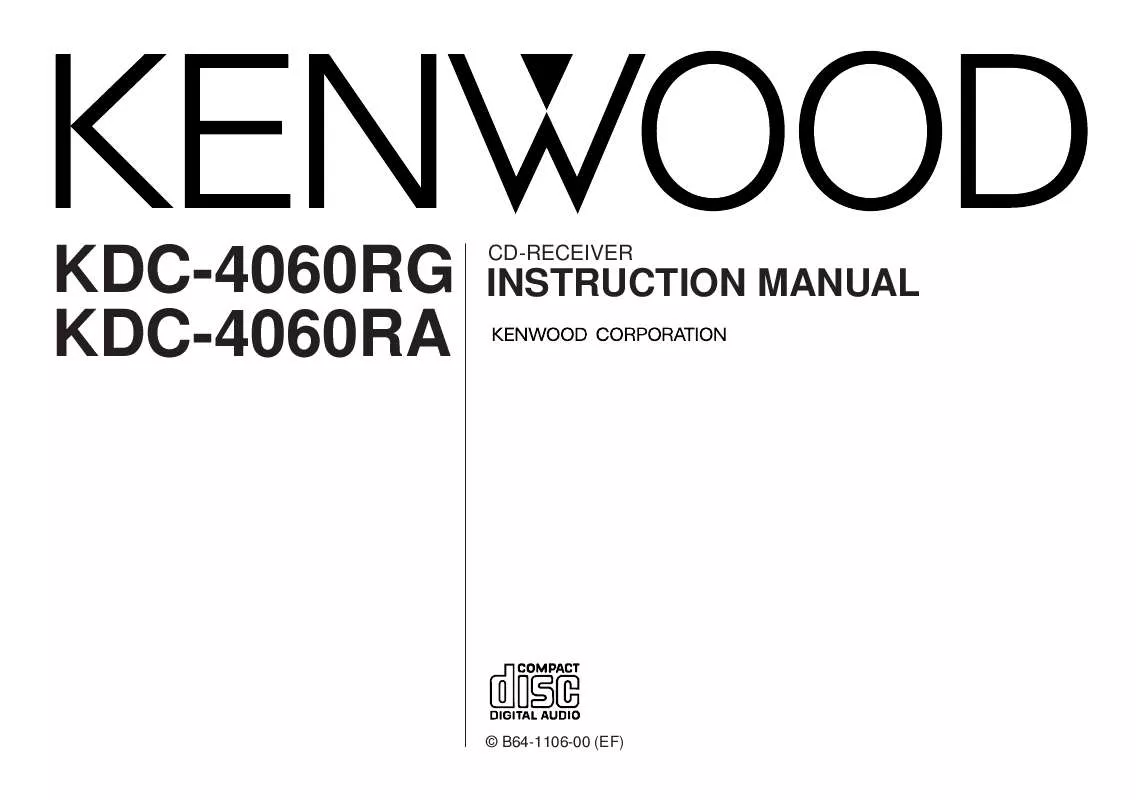 Mode d'emploi KENWOOD KDC-4060RG