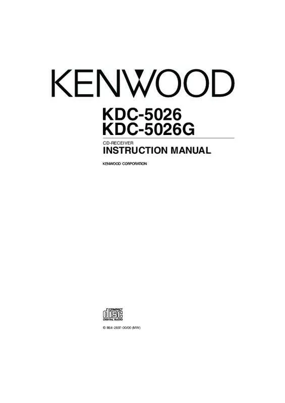 Mode d'emploi KENWOOD KDC-5026
