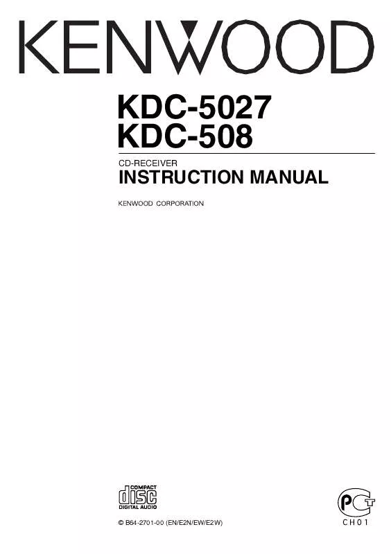 Mode d'emploi KENWOOD KDC-5027