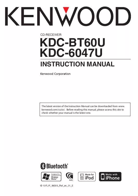 Mode d'emploi KENWOOD KDC-6047U
