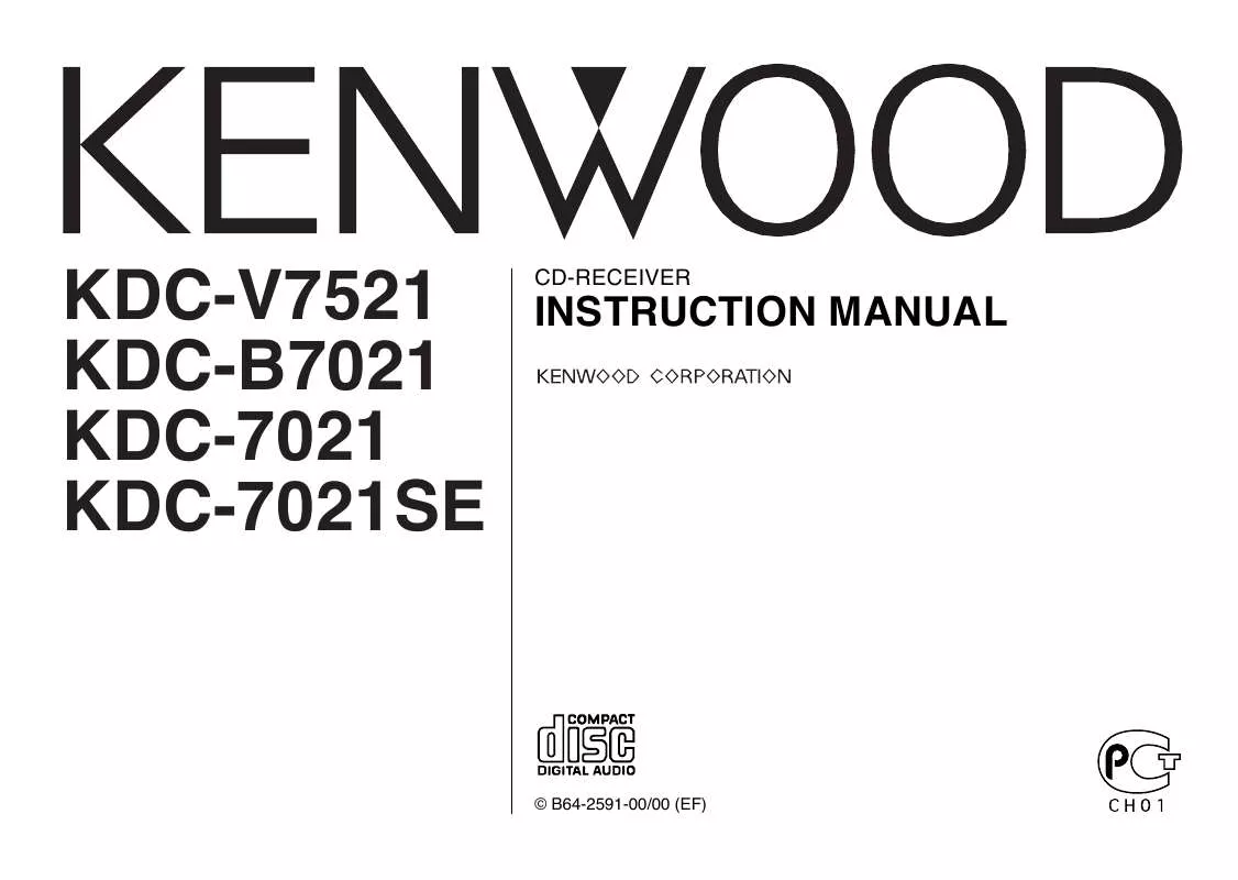 Mode d'emploi KENWOOD KDC-7021