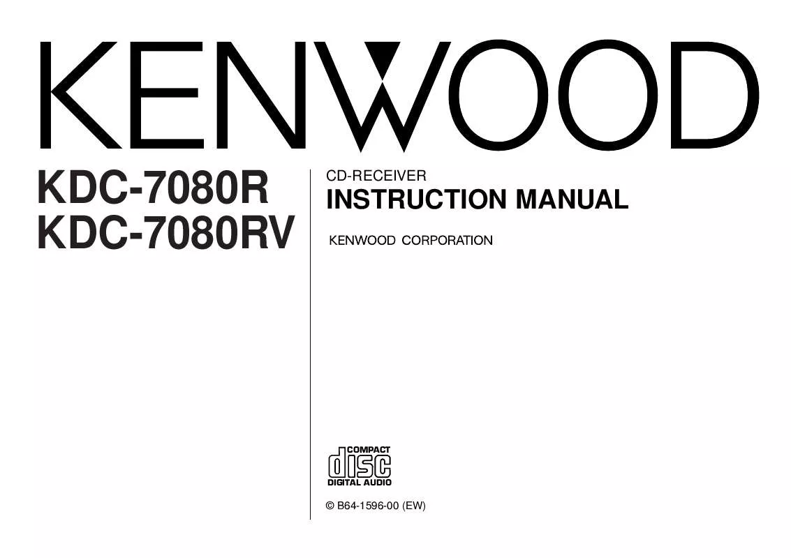 Mode d'emploi KENWOOD KDC-7080R