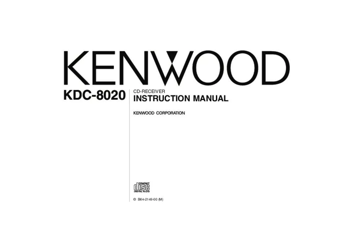 Mode d'emploi KENWOOD KDC-8020