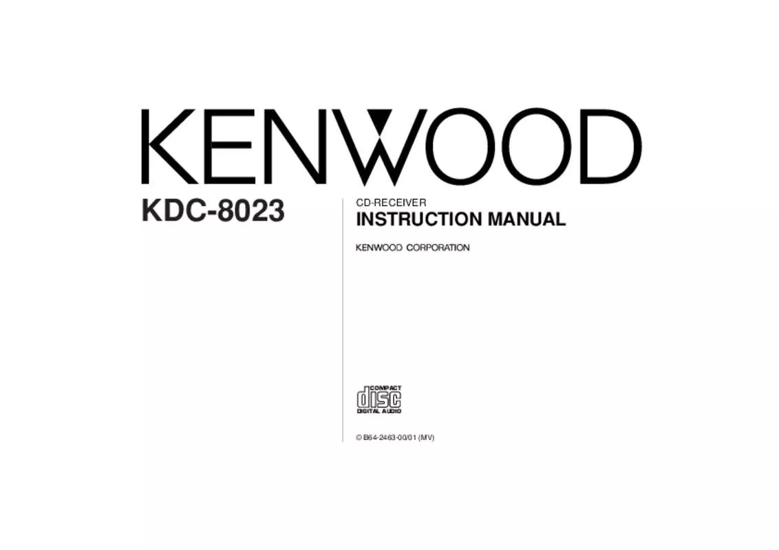 Mode d'emploi KENWOOD KDC-8023