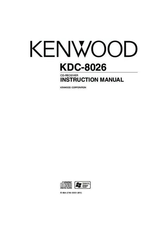 Mode d'emploi KENWOOD KDC-8026