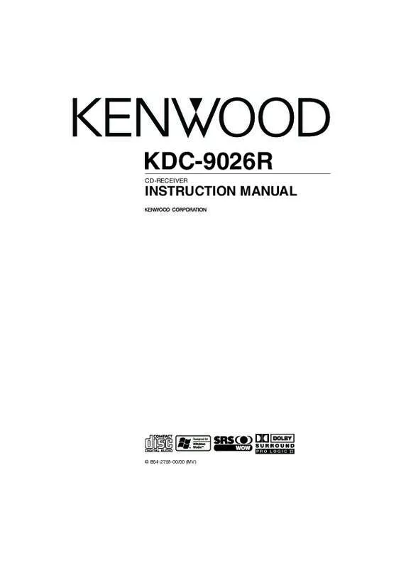 Mode d'emploi KENWOOD KDC-9026R