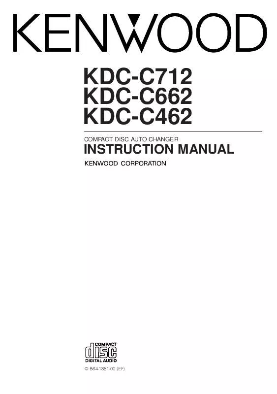 Mode d'emploi KENWOOD KDC-C662
