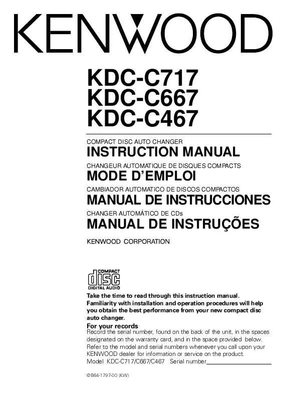 Mode d'emploi KENWOOD KDC-C667