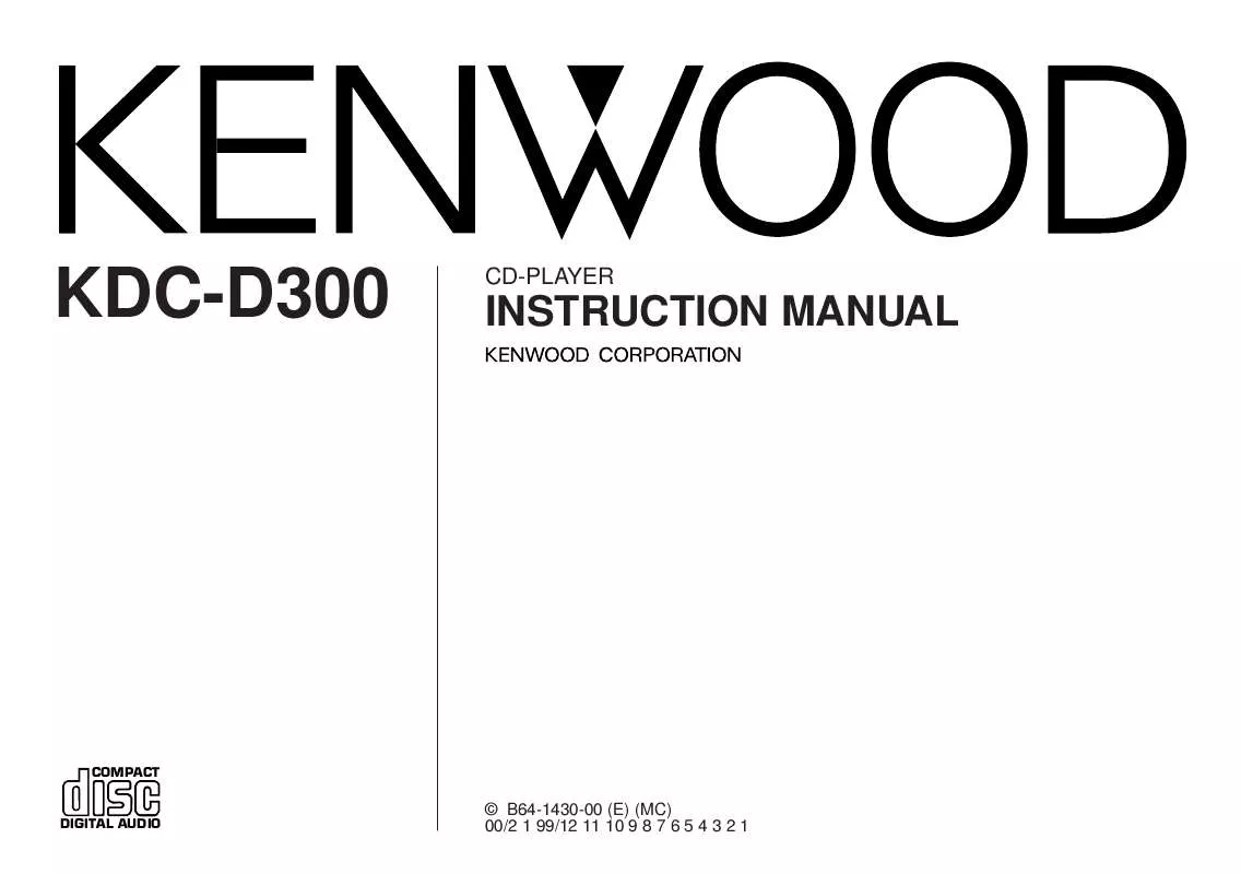 Mode d'emploi KENWOOD KDC-D300