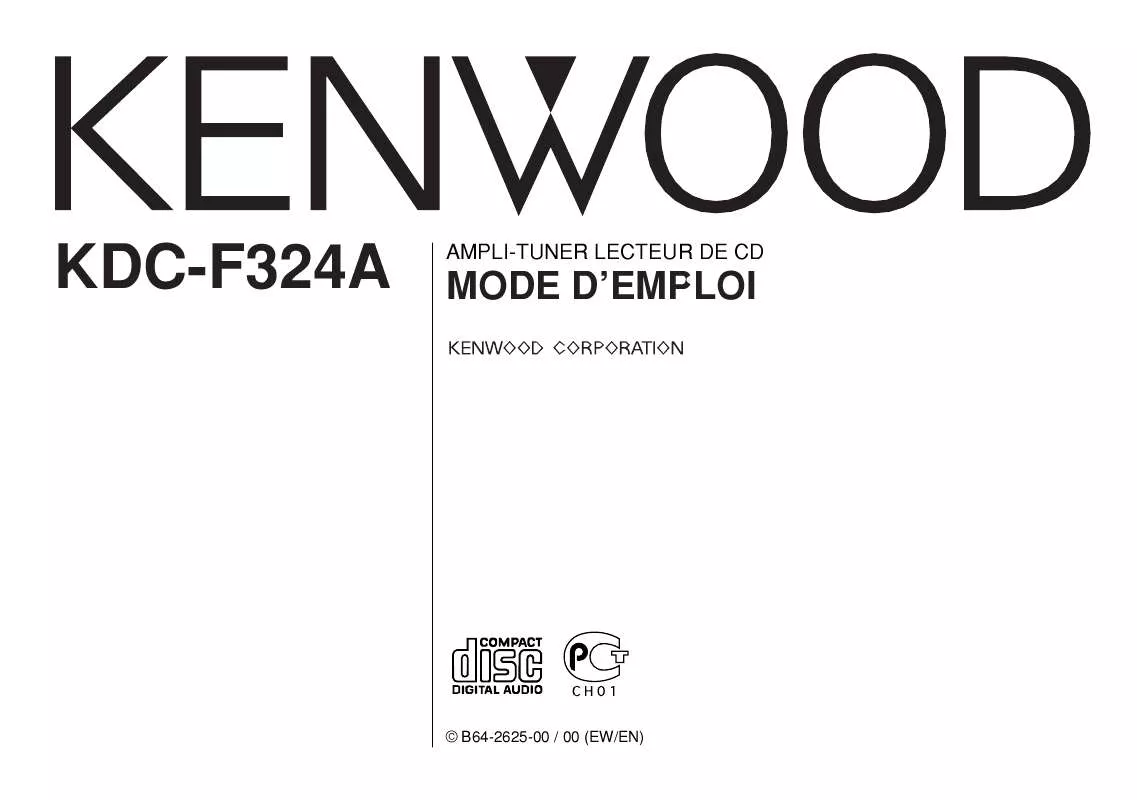 Mode d'emploi KENWOOD KDC-F324A