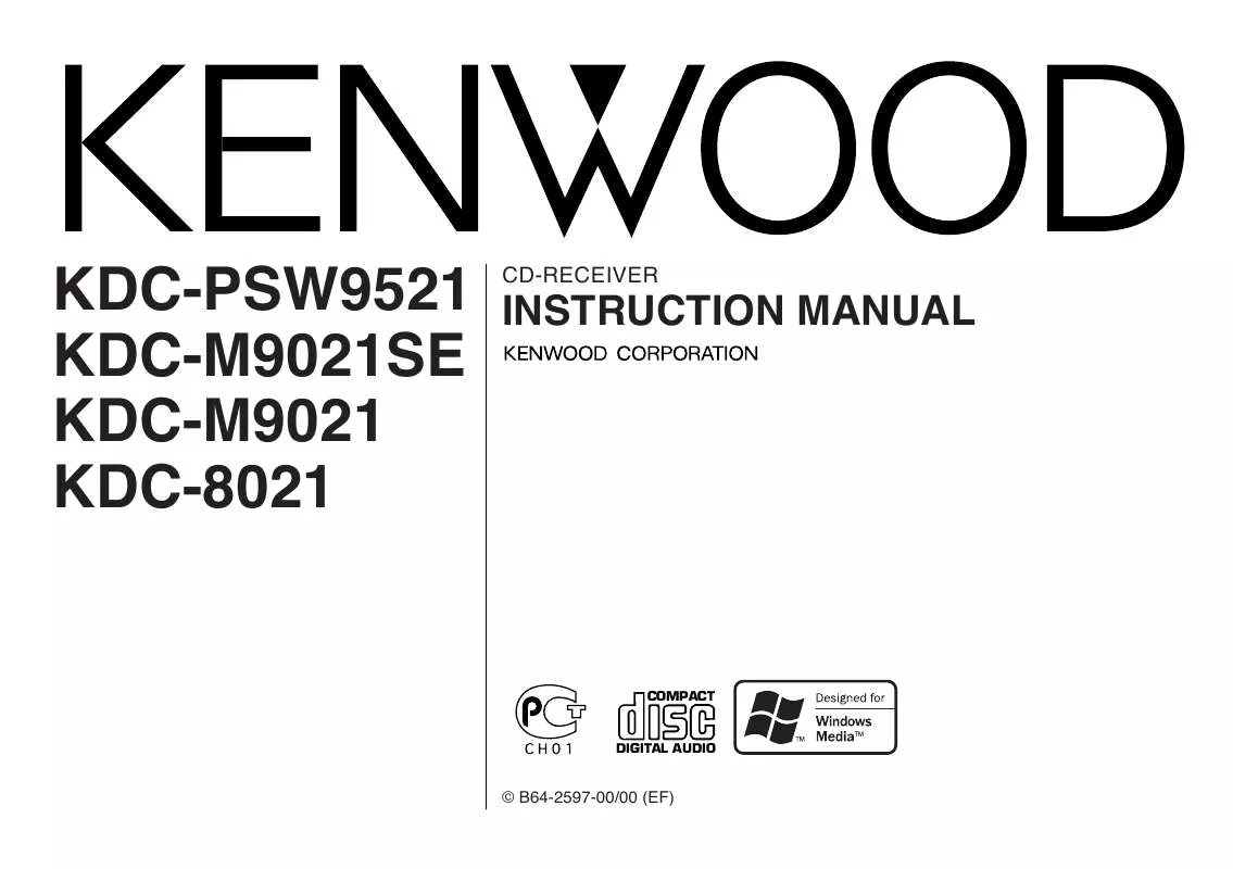 Mode d'emploi KENWOOD KDC-M9021SE