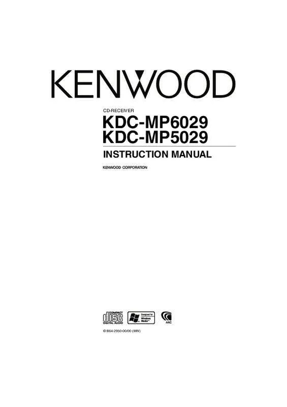 Mode d'emploi KENWOOD KDC-MP5029